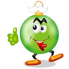 pallina verde natalizia