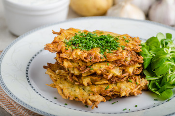 Czech potato fried pancakes