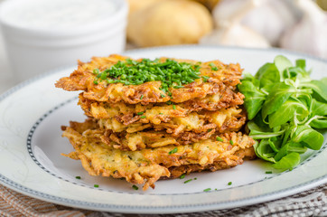 Czech potato fried pancakes