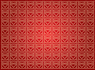 Vector background with heart pattern