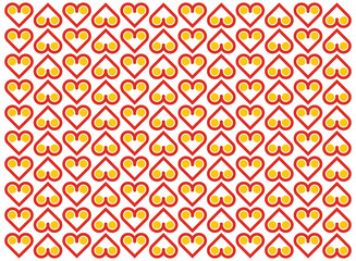 Vector background with heart pattern