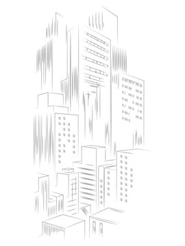 Abstract template city vector background