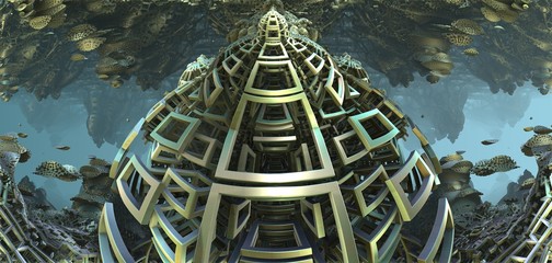 Computer rendered virtual scenery