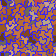 abstract vector chaotic spotted seamless pattern