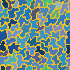 abstract vector chaotic spotted seamless pattern