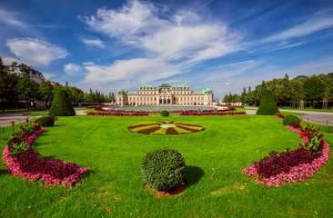Fototapeta na wymiar Belvedere palace, Vienna