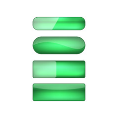 vector web buttons set