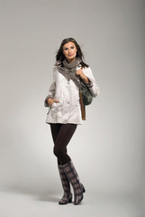 Young woman posing at casual wear