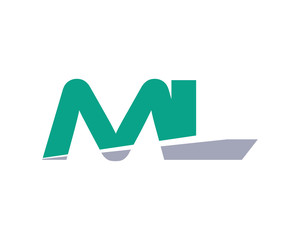 ML Letter Logo Modern