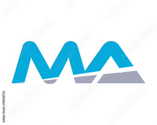 "MA Letter Logo Modern" Stock image and royalty-free ...