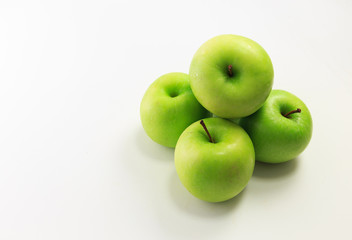 Apple on white background