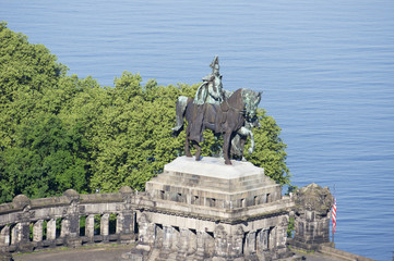 Denkmal am Deutschen Eck in Koblenz, Deutschland