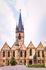 Fototapeta na wymiar Lutheran Cathedral of Saint Mary, Sibiu, Romania