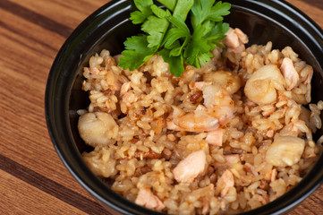 Shrimps risotto