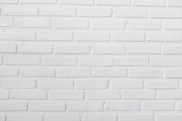Fototapeta premium White brick wall for background or texture