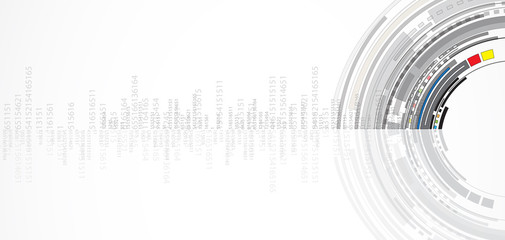 Obraz premium Abstract tech background. Futuristic technology interface. Vector solution