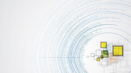 Obraz premium Abstract tech background. Futuristic technology interface. Vector solution