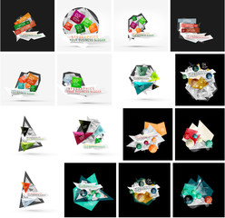 Set of various universal geometric layouts