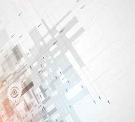 Abstract tech background. Futuristic technology interface. Vector solution