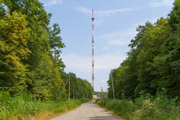 Antenna on blue sky