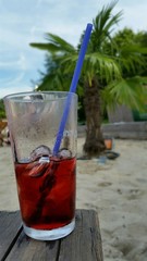 Getränk am Strand