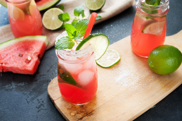 Delicious melon and lime drink