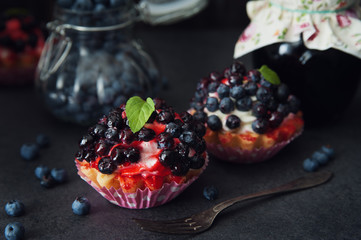 Delicious and sweet blueberry cookie