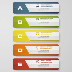 Design clean number banners template/tags or website layout. Vector.