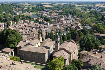 Fototapeta na wymiar Castel'arquato - vista dalla Rocca
