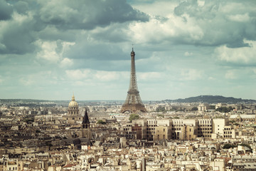 Fototapeta premium View on Eiffel Tower, Paris, France