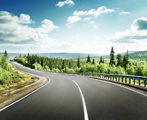 Obraz premium road in north mountains
