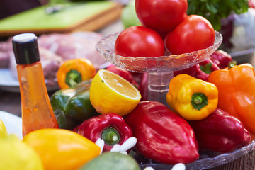 vegetables on a plate