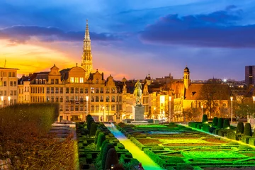 Foto auf Acrylglas Brussels Cityscape Belgium © vichie81