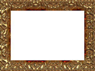 Frame in baroque style generated texture