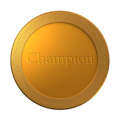 gold Champion medal