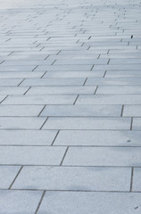 Block concrete floor pattern