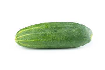 Fresh cucumber isolated on white