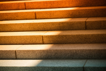 Concrete stair with shadow in Sepia style