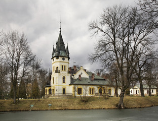 Palace in Olszanica. Poland