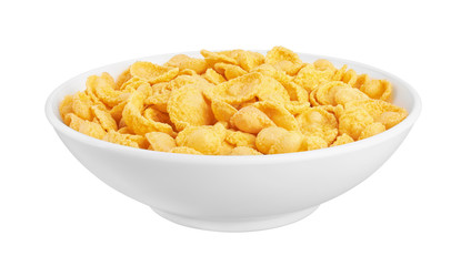 Corn flakes in bowl