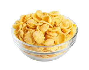 Corn flakes in bowl