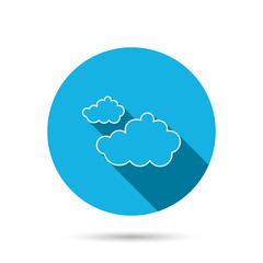 Cloudy icon. Overcast weather sign.