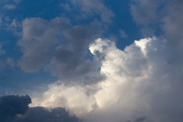Naklejka na ściany i meble storm clouds in the sky as the background