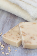 Soap with oat srub and milk