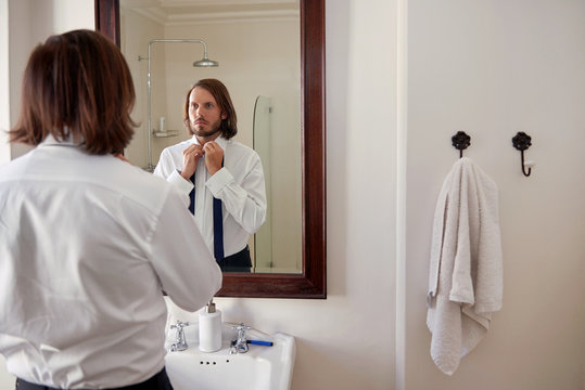 Business Man Tie Mirror