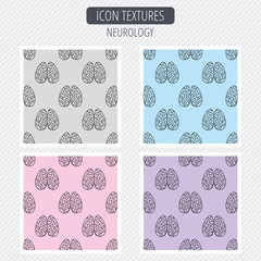 Fototapeta premium Neurology icon. Human brain sign.