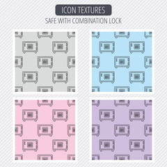 Safe icon. Money deposit sign.