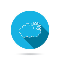 Sunny day icon. Summer sign.