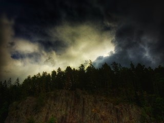 dark day at nuuksio.