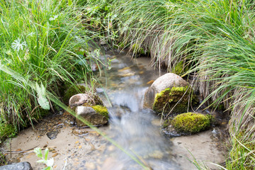 mountain river in nature